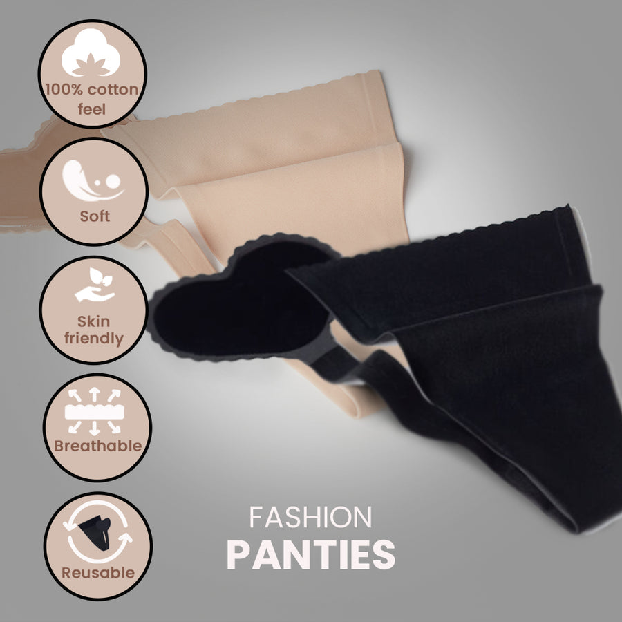 Reusable Seamless Fashion Panties (Pack of 2)