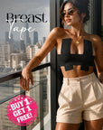 Breast Tape (Free Nipple Pasties) - Black 7.5 cm