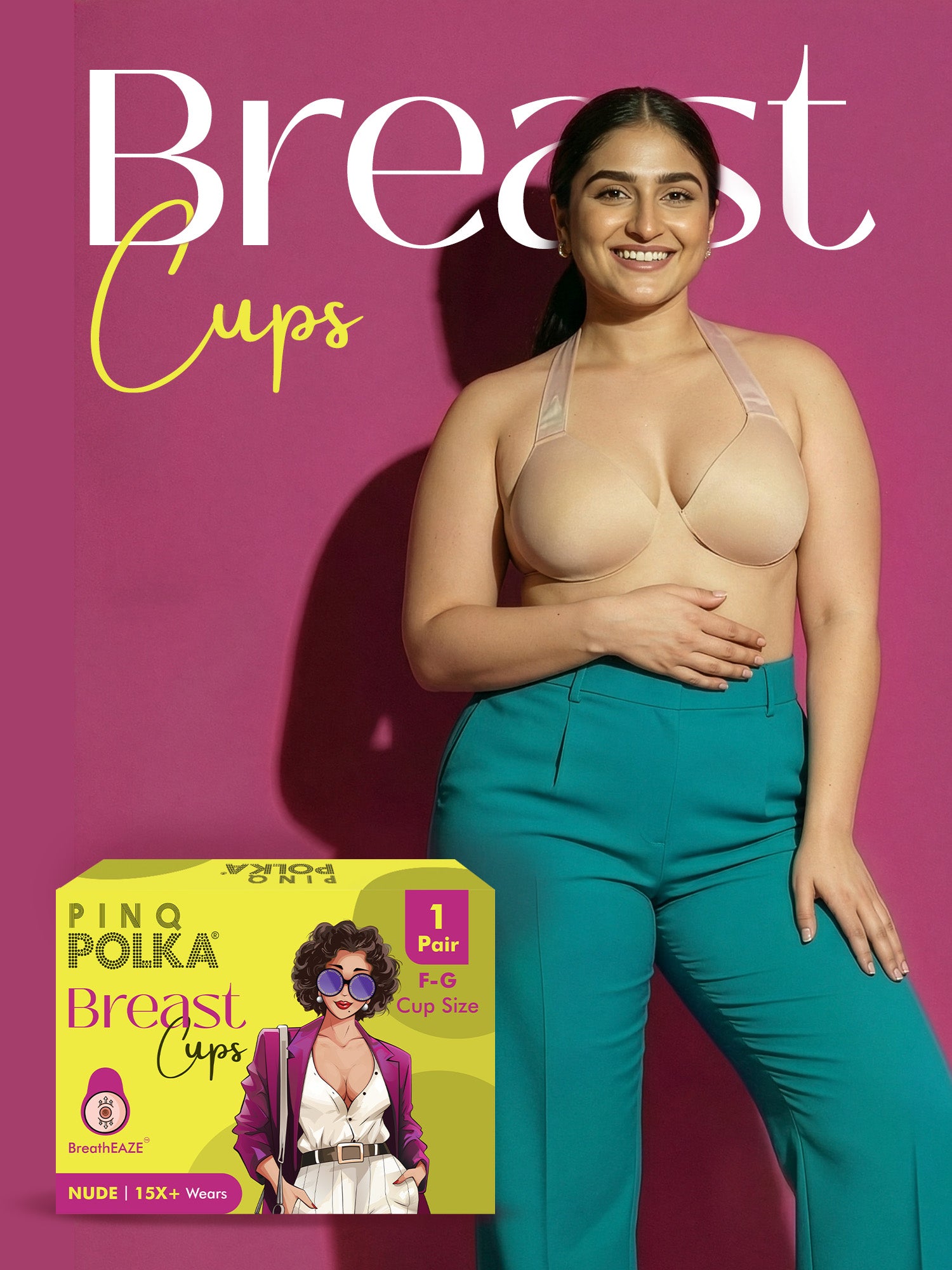 Reusable Breast Lift Cups - nude - F-G
