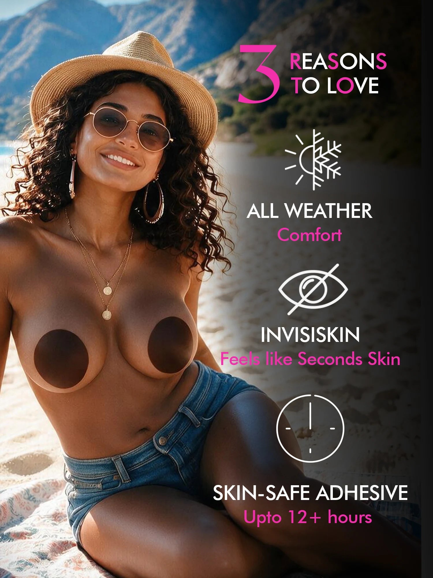 Reusable Nipple Covers - Cocoa