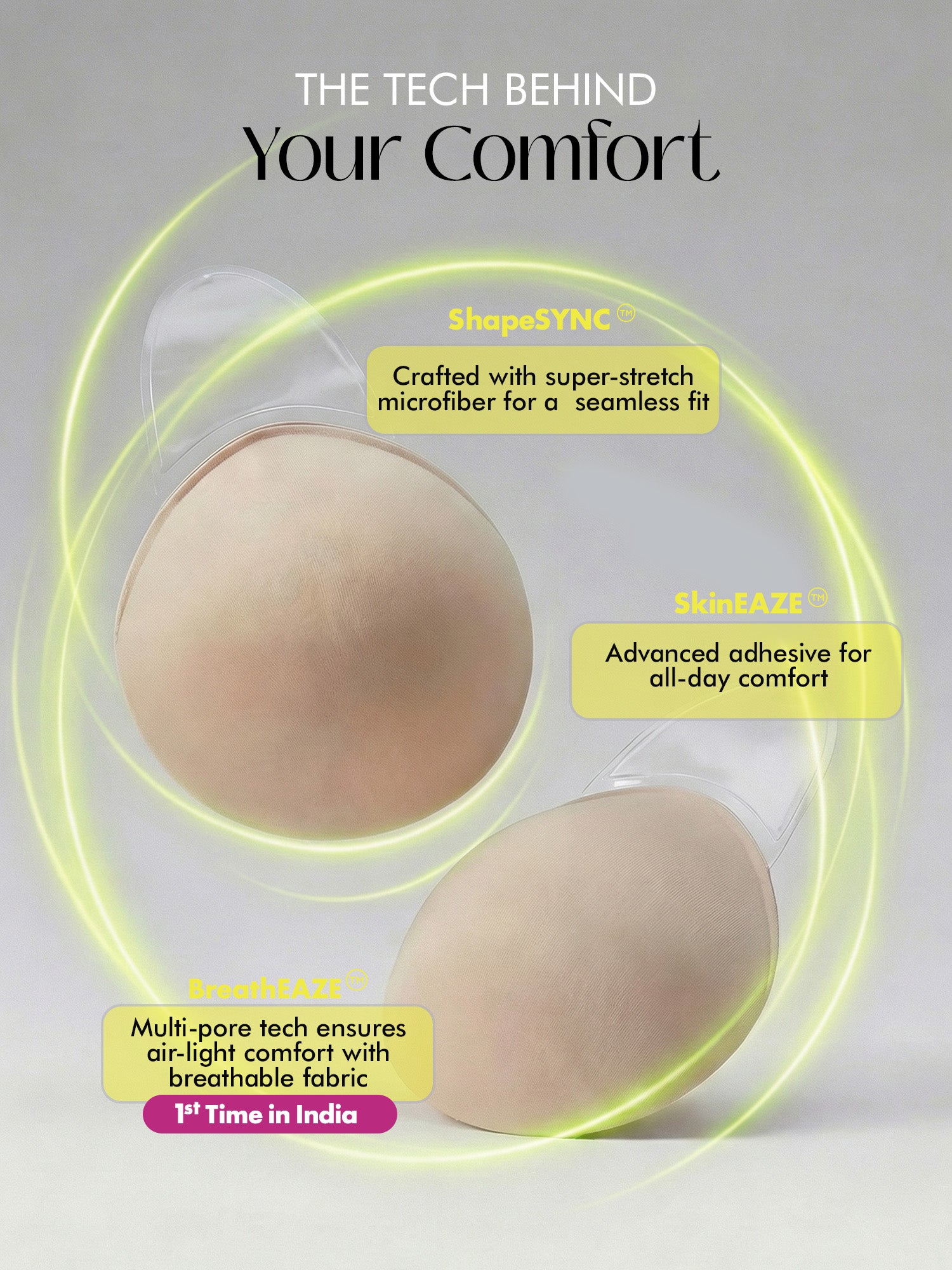 Reusable Breast Lift Cups - nude - DD-E