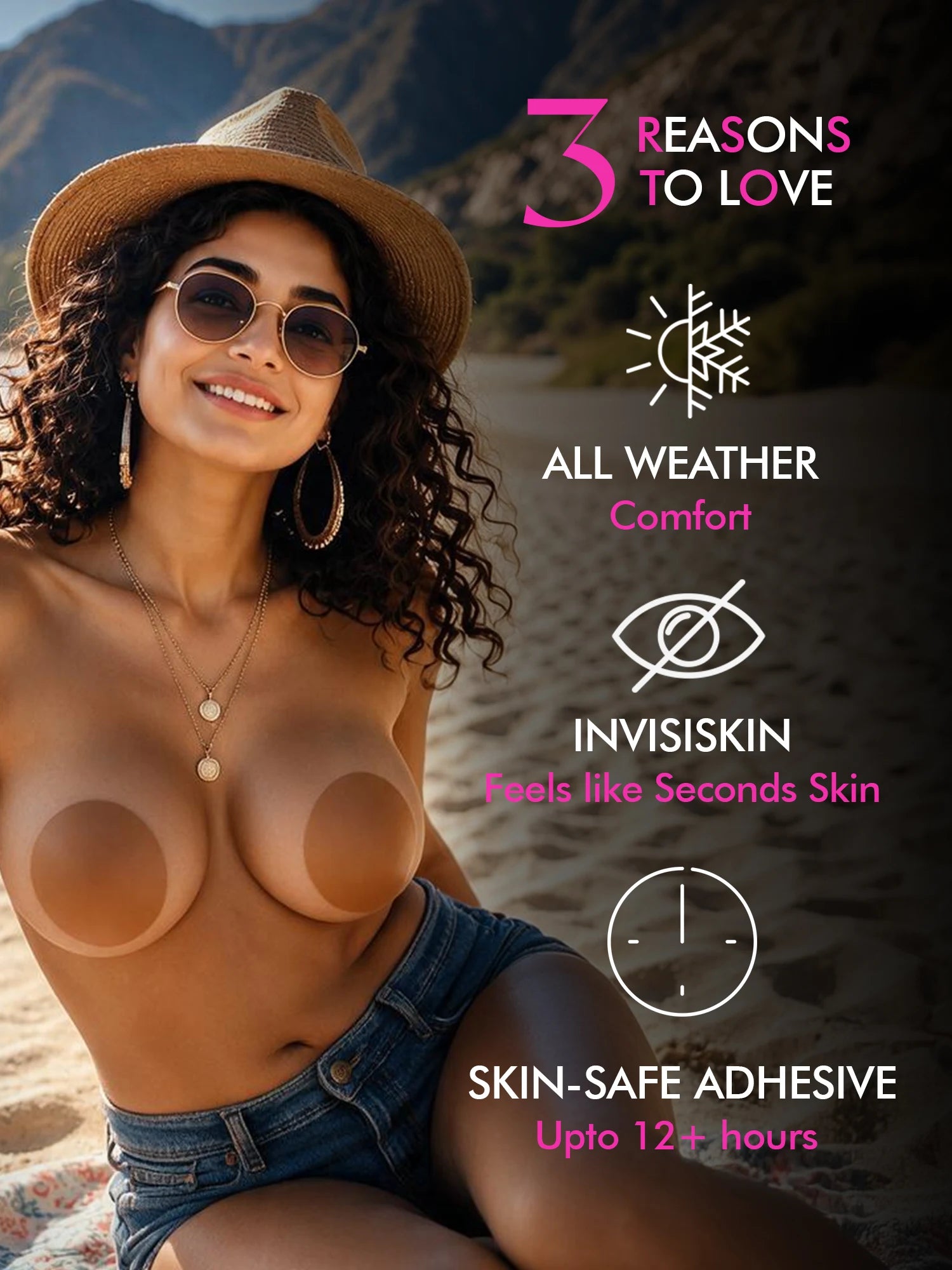 Reusable Nipple Covers - Caramel