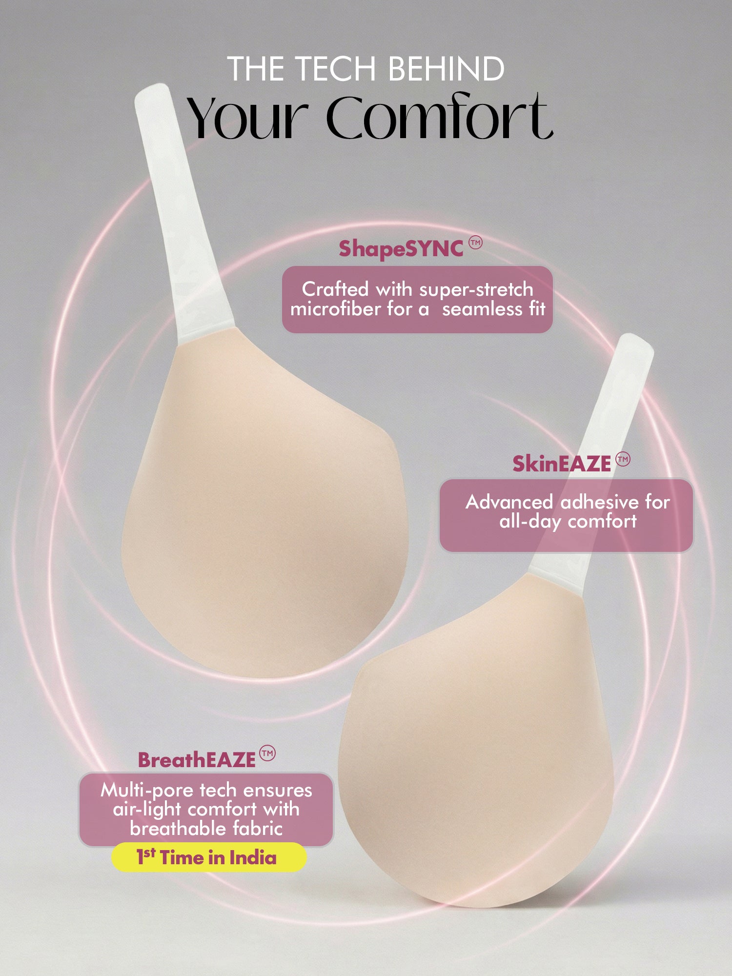 Reusable Breast Lift Cups - nude - F-G