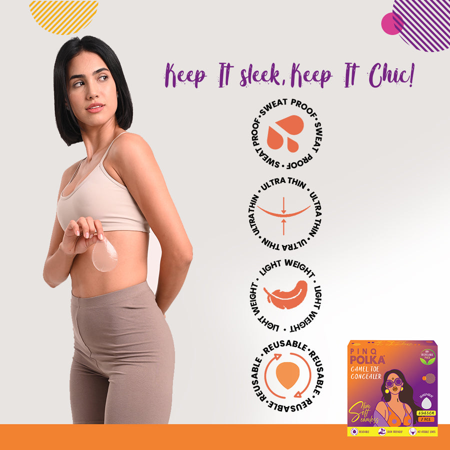 Lot De 6 Cache-camel Toe Adhésifs Réutilisables - Invisibles Sous Leggings, Maillots De Bain - Pour Femmes