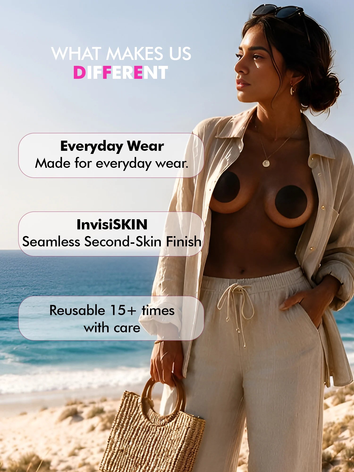 Reusable Nipple Covers - Cocoa