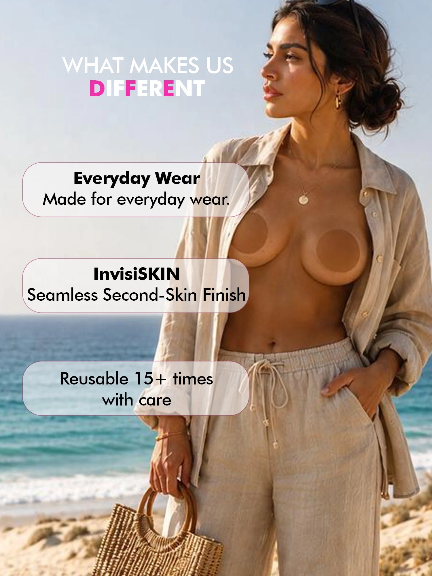Reusable Nipple Covers - Caramel