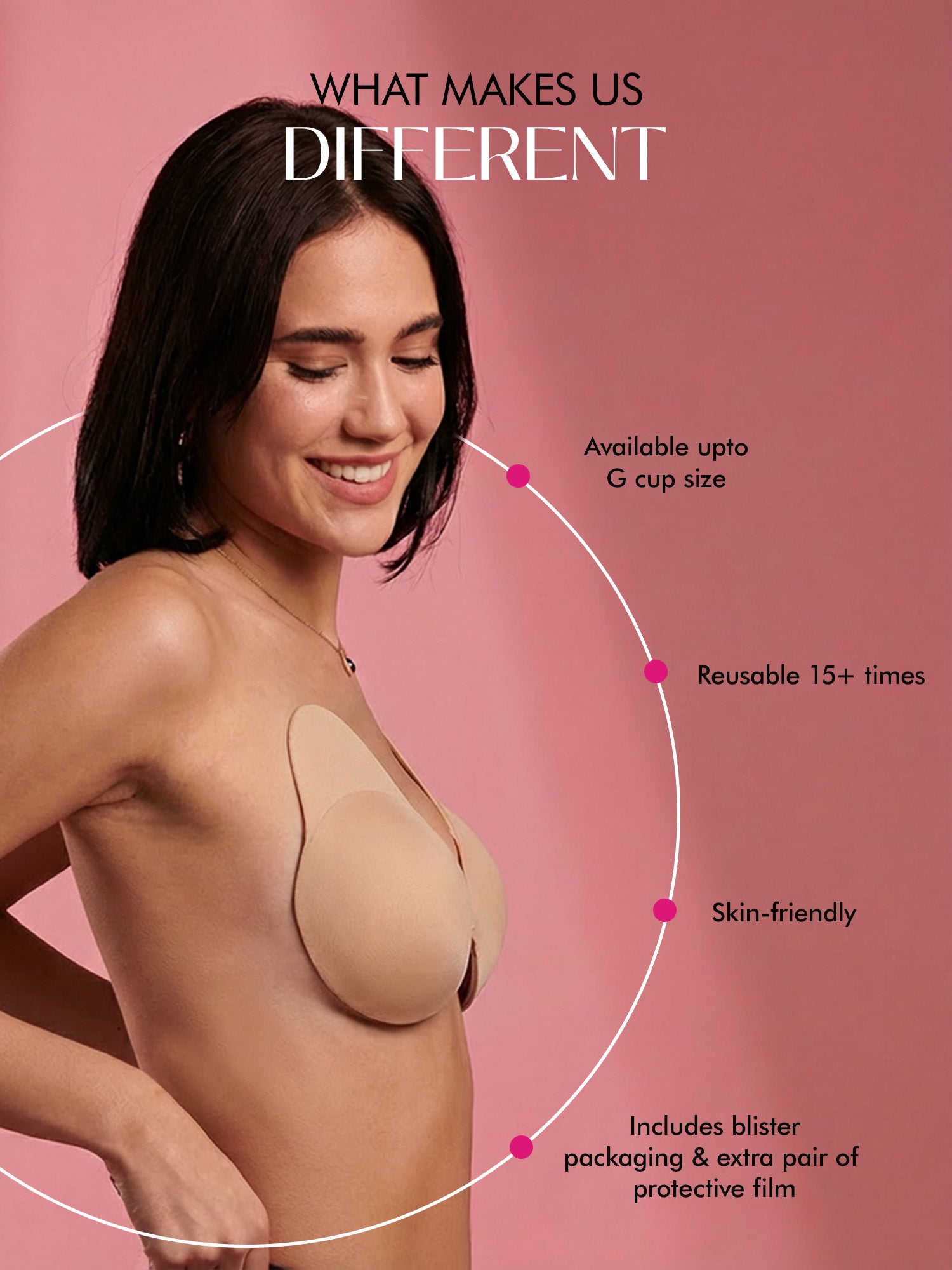 Reusable Breast Lift Cups - nude - A-B