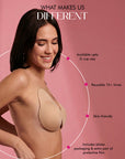 Reusable Breast Lift Cups - nude - A-B