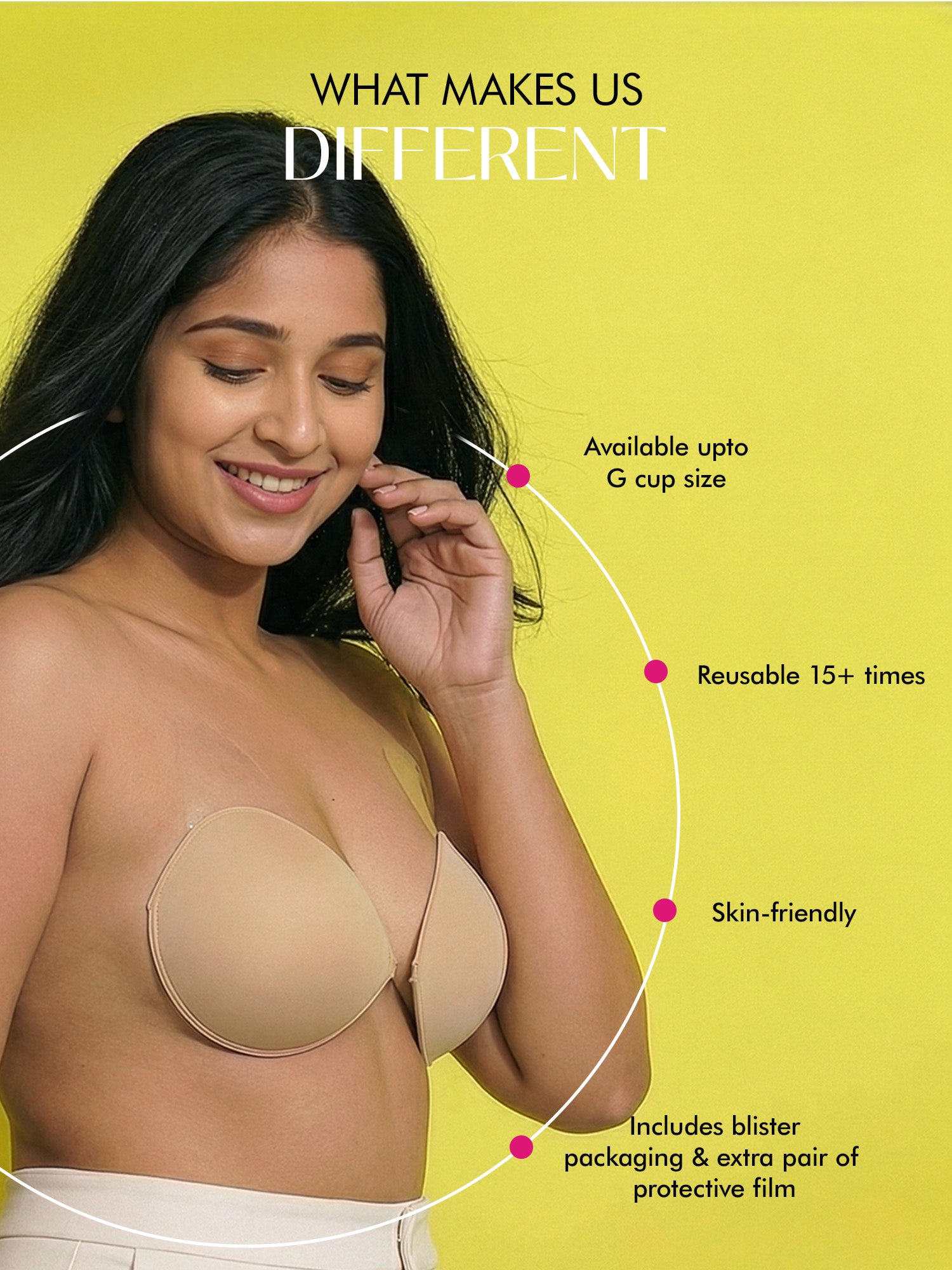 Reusable Breast Lift Cups - nude - DD-E