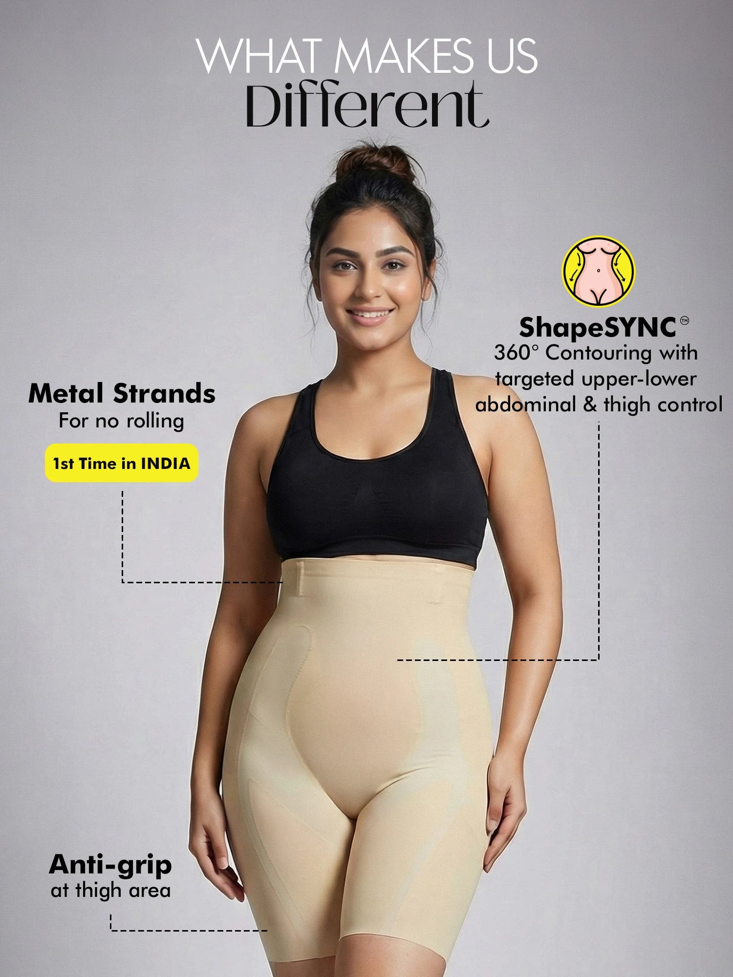 Tummy &amp; Thigh Shaper Shorts (High Compression)