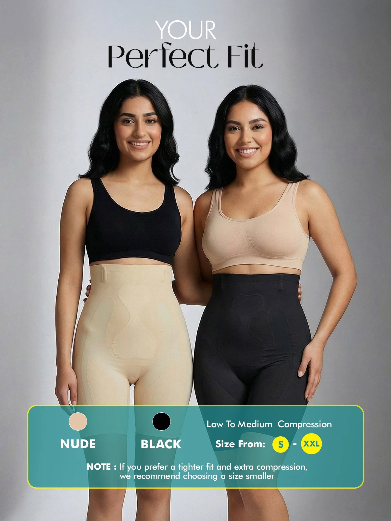 Tummy &amp; Thigh Shaper Shorts (Medium Compression)