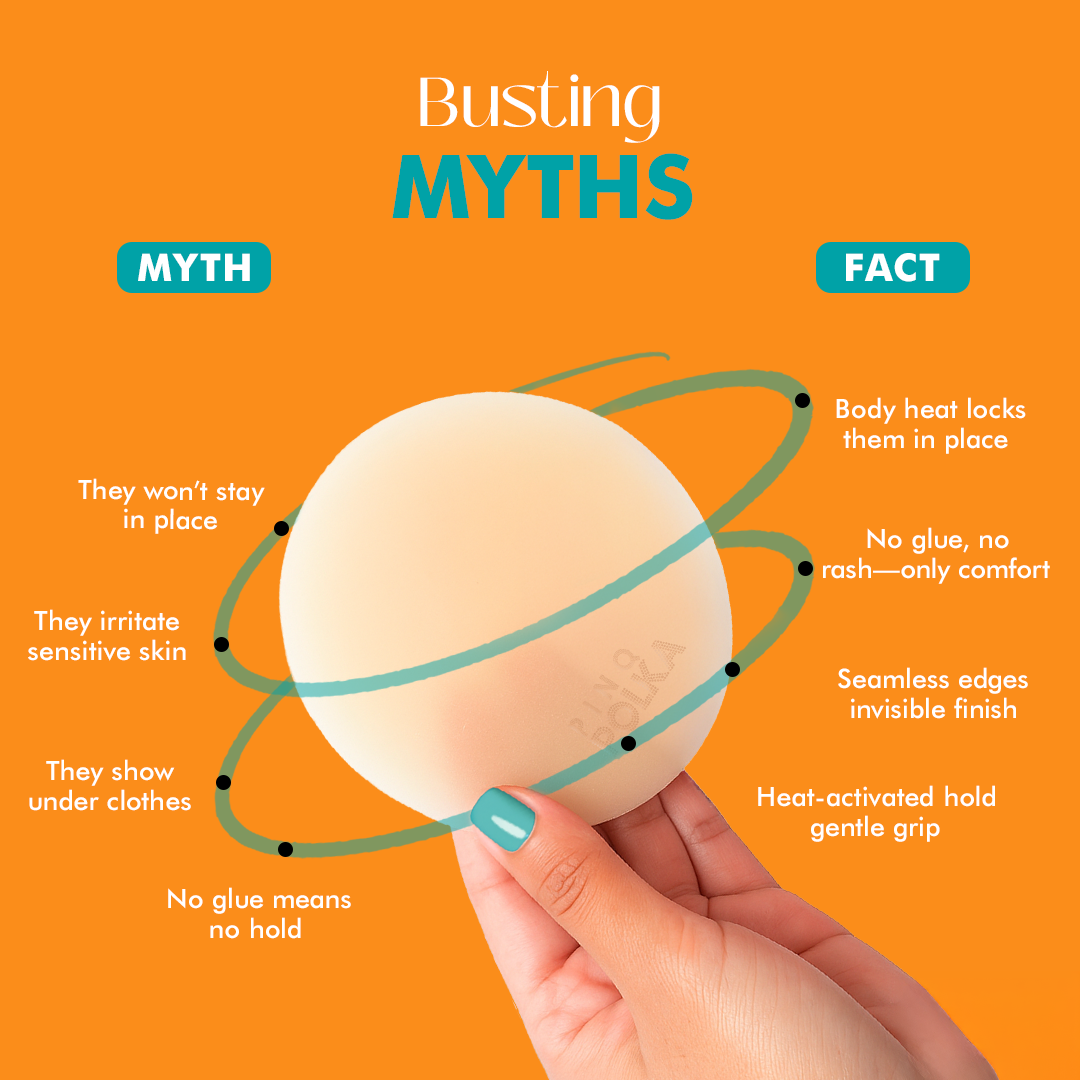 No Glue Reusable Nipple Covers