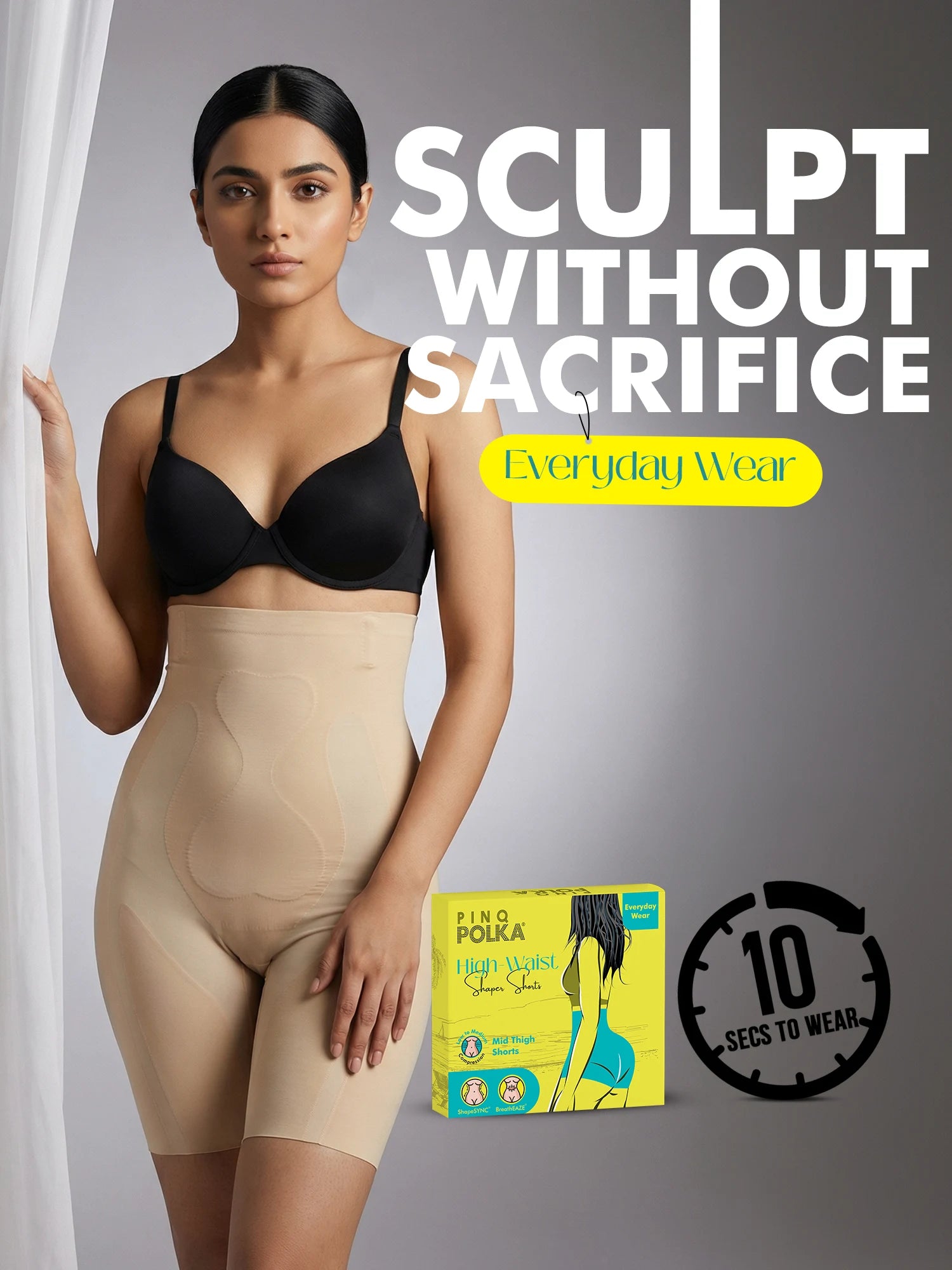 Tummy &amp; Thigh Shaper Shorts (Medium Compression)