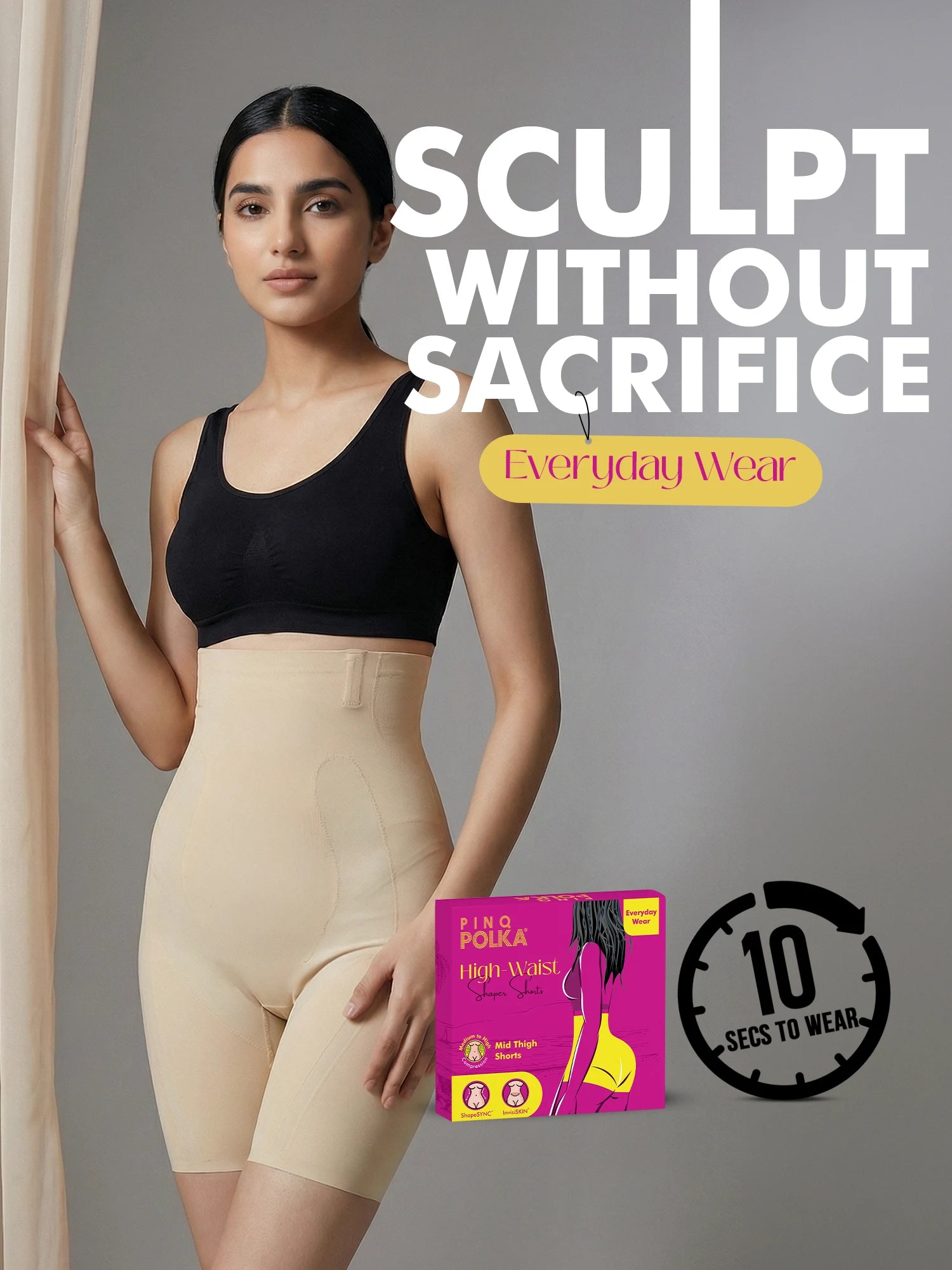 Tummy &amp; Thigh Shaper Shorts (High Compression)