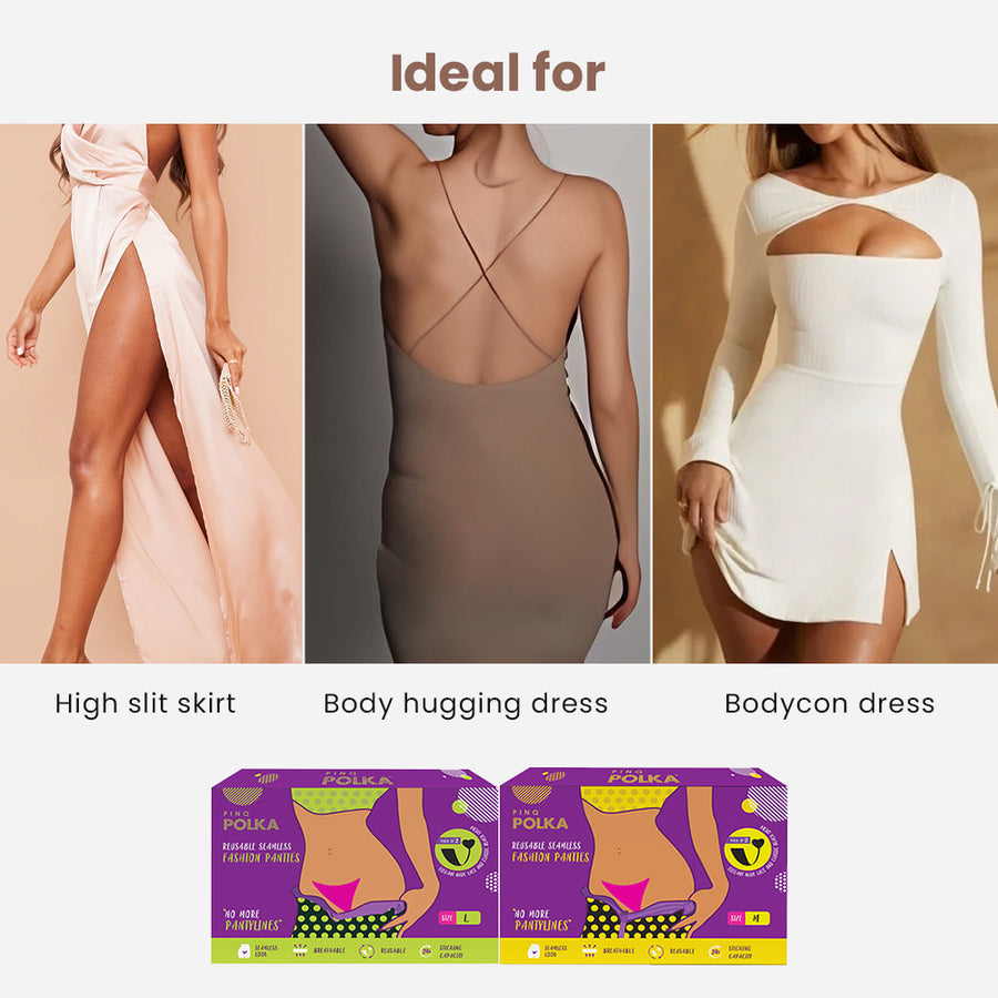 Reusable Seamless Fashion Panties (Pack of 2)