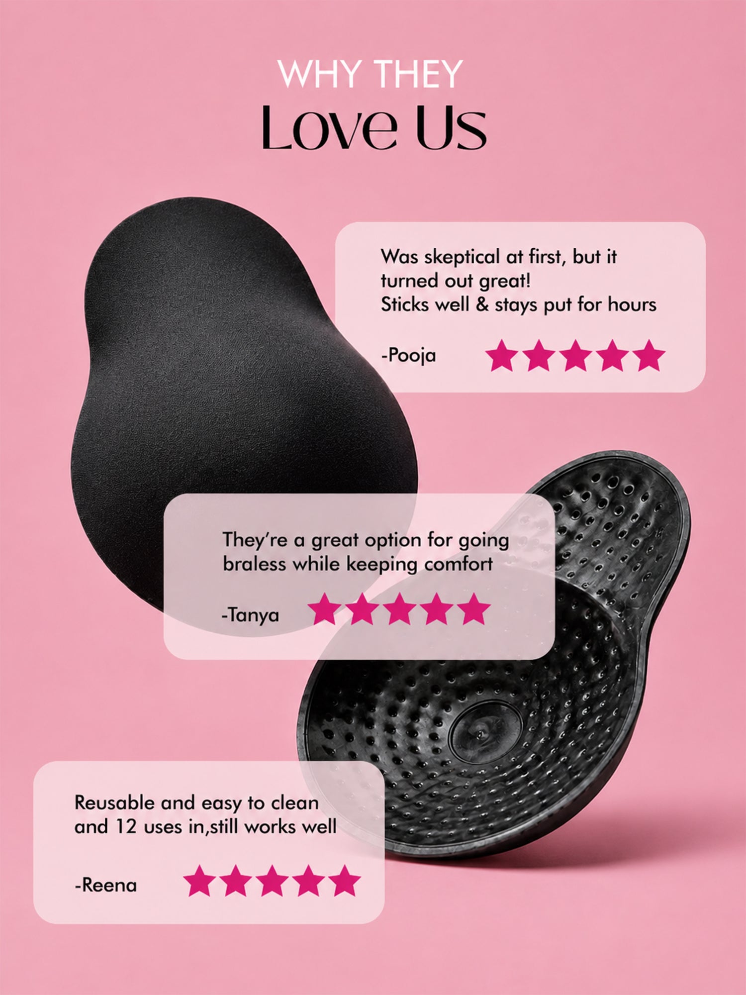 Breast Cups - black - C-D
