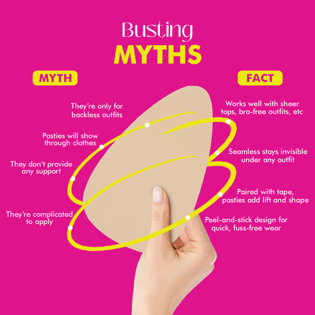 Breast Pasties &amp; Tape (Free 5 pairs of Nipple Pasties)