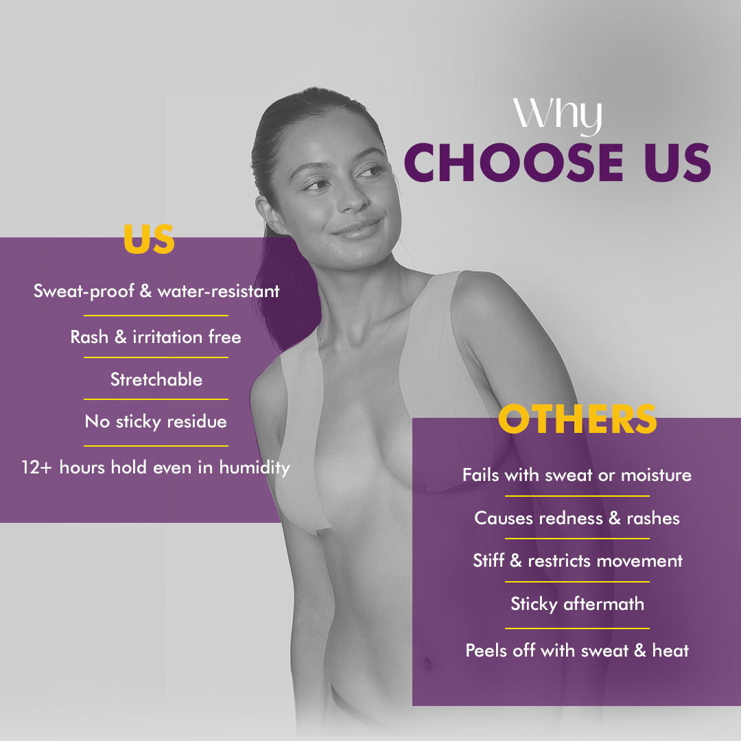 Breast Pasties &amp; Tape (Free 5 pairs of Nipple Pasties)