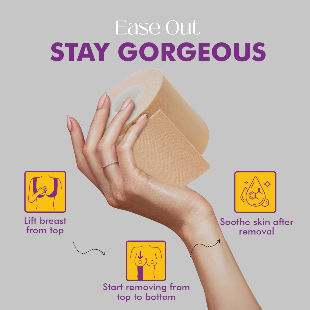 Breast Lift Tape &amp; Nipple Pasties X Reusable Nipple Cover