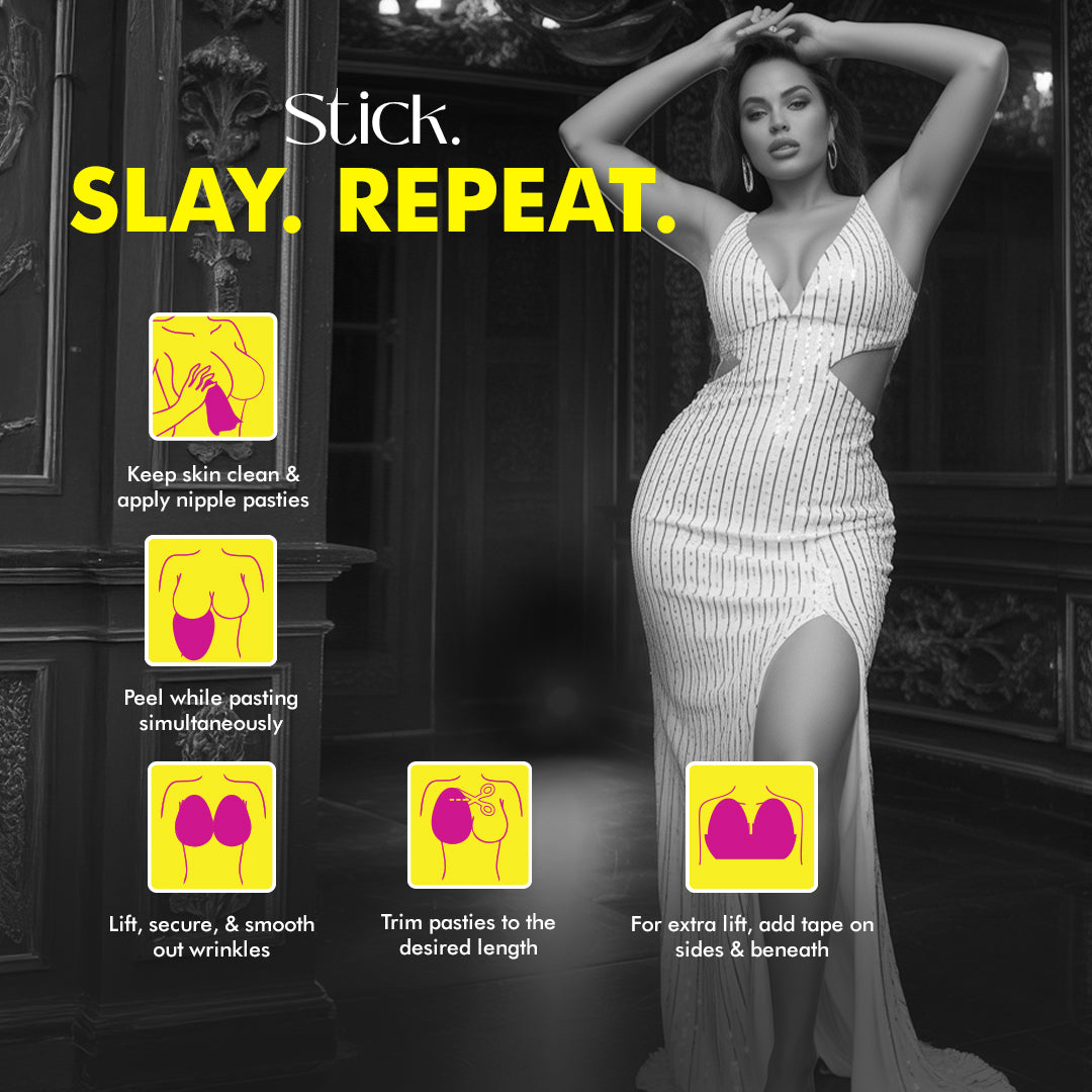 Breast Pasties &amp; Tape (Free 5 pairs of Nipple Pasties)