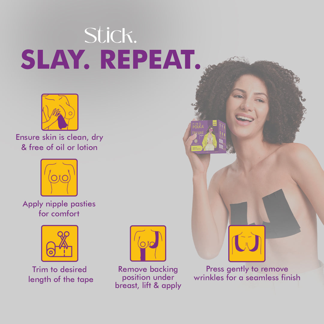 Breast Pasties &amp; Tape (Free 5 pairs of Nipple Pasties)