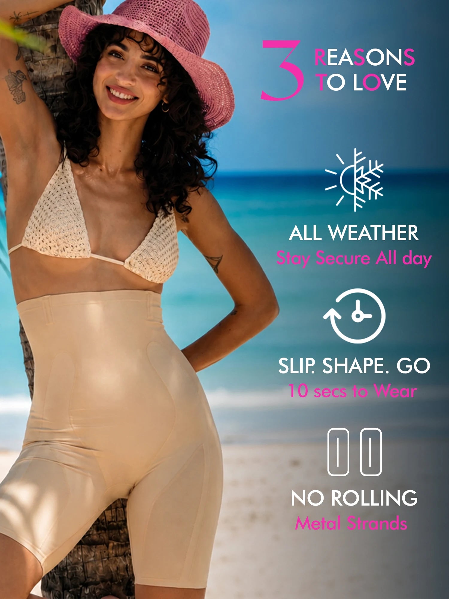 Tummy &amp; Thigh Shaper Shorts (Everyday Wear) - Nude
