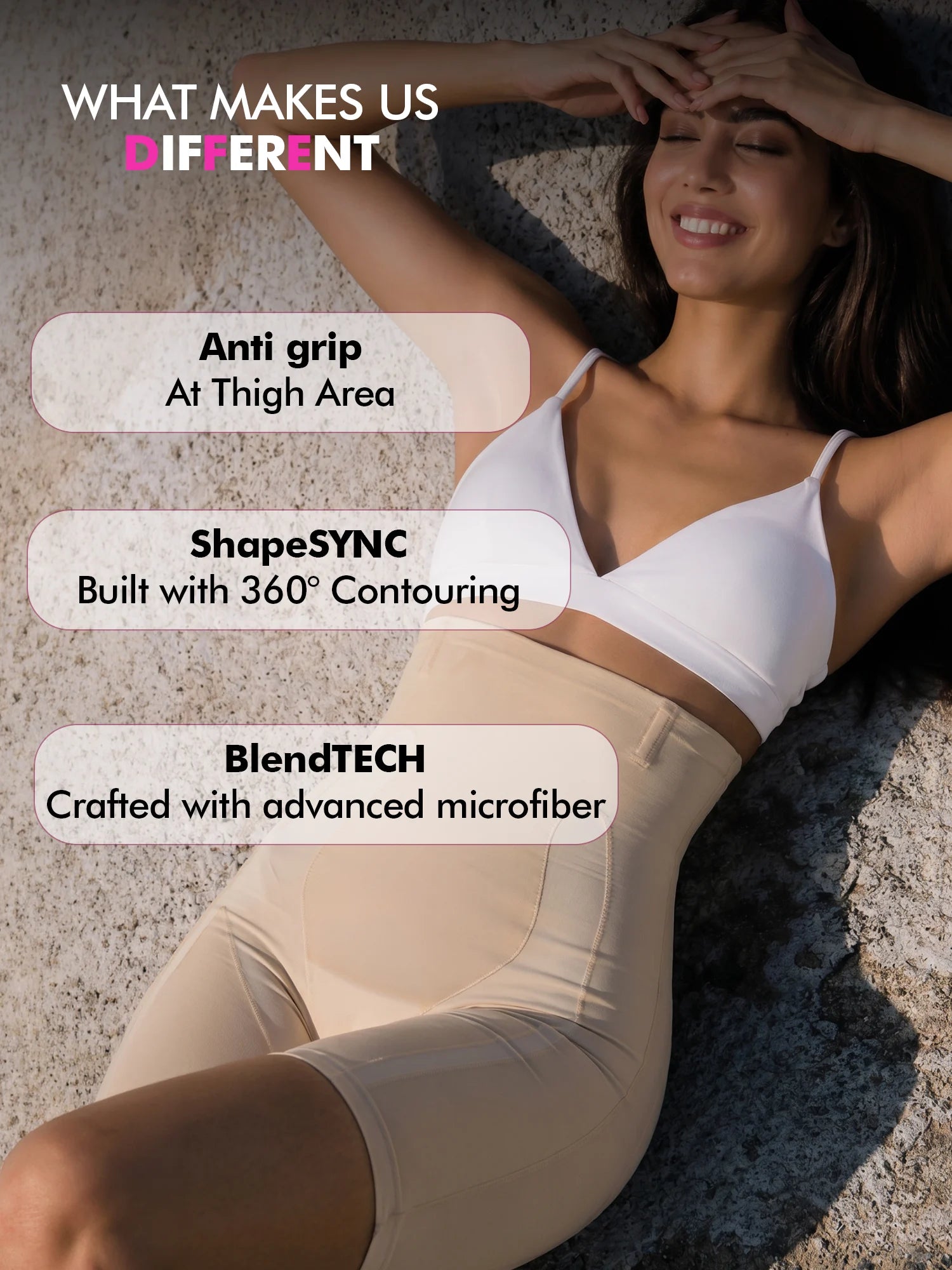 Tummy &amp; Thigh Shaper Shorts (Everyday Wear) - Nude